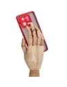 Wholesale Bizon Case Hybrid Ring Xiaomi 13 Pro smoky with a red frame - BIZ1984 - {ean13} - Hurt