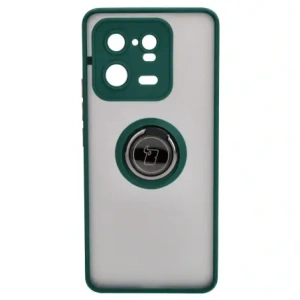 Hurtownia GSM - Bizon Case Hybrid Ring Xiaomi 13 Pro fumuriu cu un cadru verde închis - BIZ1988 - {ean13} - Hurt