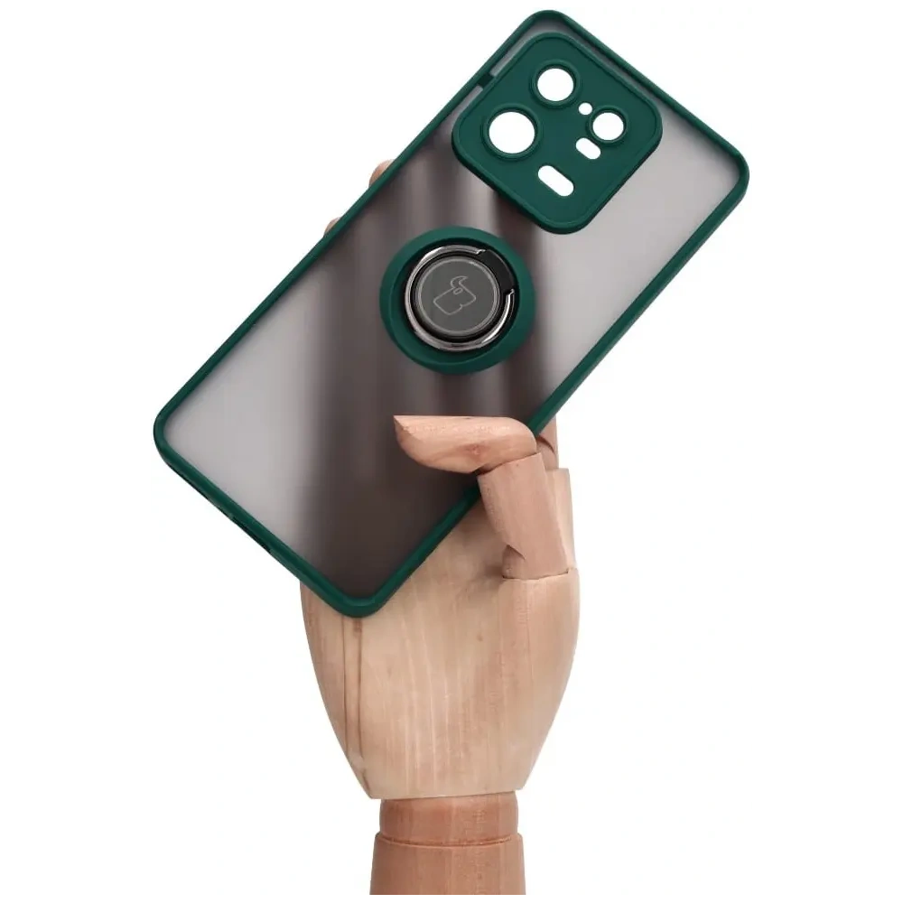 Hurtownia GSM - Bizon Case Hybrid Ring Xiaomi 13 Pro füstös sötétzöld kerettel - BIZ1988 - {ean13} - Hurt