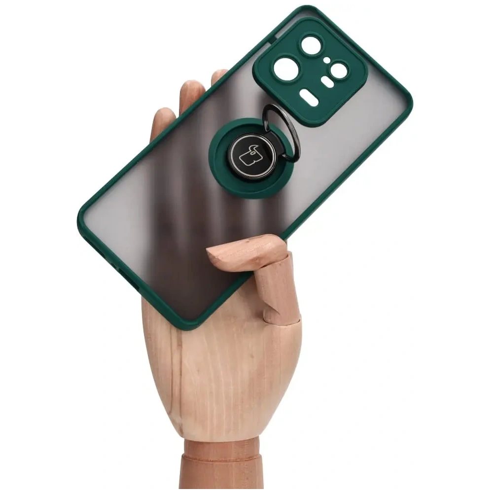 Hurtownia GSM - Bizon Case Hybrid Ring Xiaomi 13 Pro füstös sötétzöld kerettel - BIZ1988 - {ean13} - Hurt