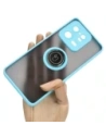 Hurtownia GSM - Etui z uchwytem na palec Bizon Case Hybrid Ring do Xiaomi 13 Pro przydymione z jasnoniebieską ramką - BIZ1989 - {ean13} - Hurt
