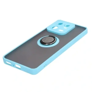 Hurtownia GSM - Bizon Case Hybrid Ring Xiaomi 13 Pro fumuriu cu un cadru de culoare albastru deschis - BIZ1989 - {ean13} - Hurt