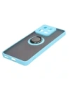 Hurtownia GSM - Etui z uchwytem na palec Bizon Case Hybrid Ring do Xiaomi 13 Pro przydymione z jasnoniebieską ramką - BIZ1989 - {ean13} - Hurt