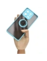 Hurtownia GSM - Etui z uchwytem na palec Bizon Case Hybrid Ring do Xiaomi 13 Pro przydymione z jasnoniebieską ramką - BIZ1989 - {ean13} - Hurt