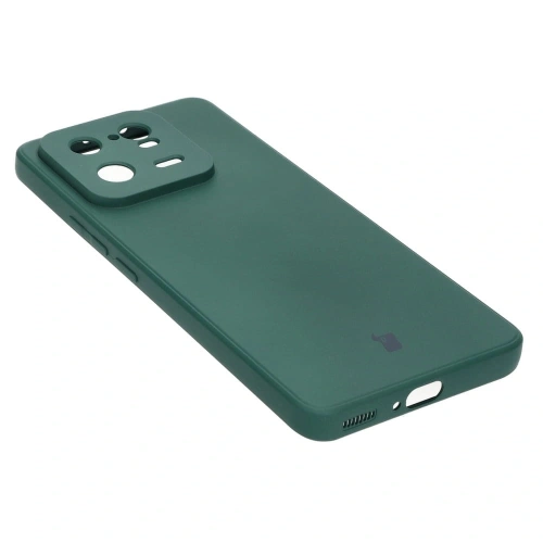 Etui Bizon Case Silicone Sq do Xiaomi 13 Pro ciemnozielone