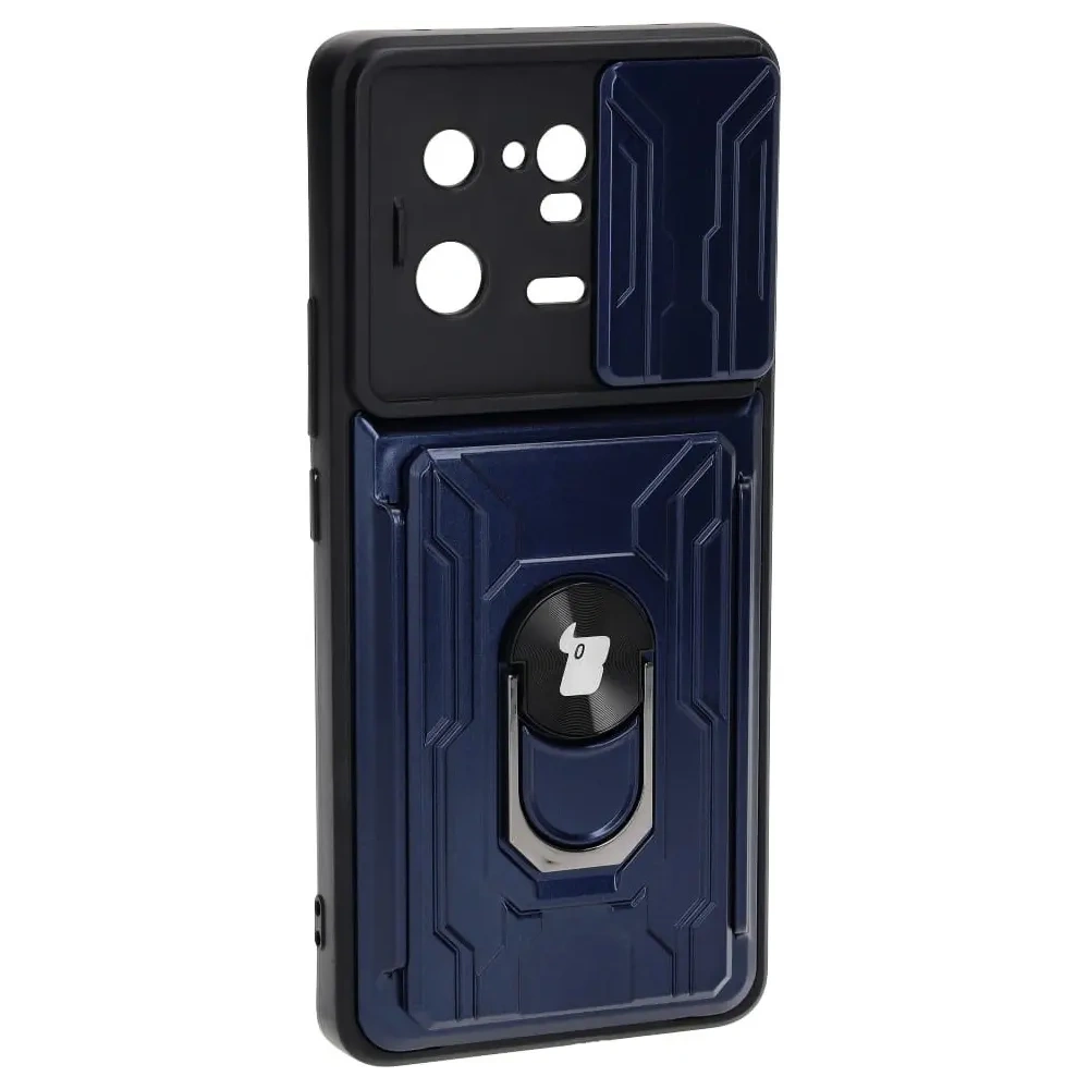 Hurtownia GSM - Etui Bizon Case Camshield Card Slot Ring do Xiaomi 13 Pro modré - BIZ1994 - {ean13} - Hurt