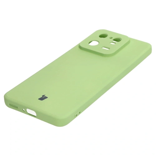 Etui Bizon Case Silicone Sq do Xiaomi 13 Pro jasnozielone
