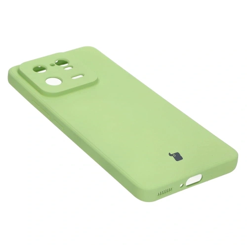 Etui Bizon Case Silicone Sq do Xiaomi 13 Pro jasnozielone