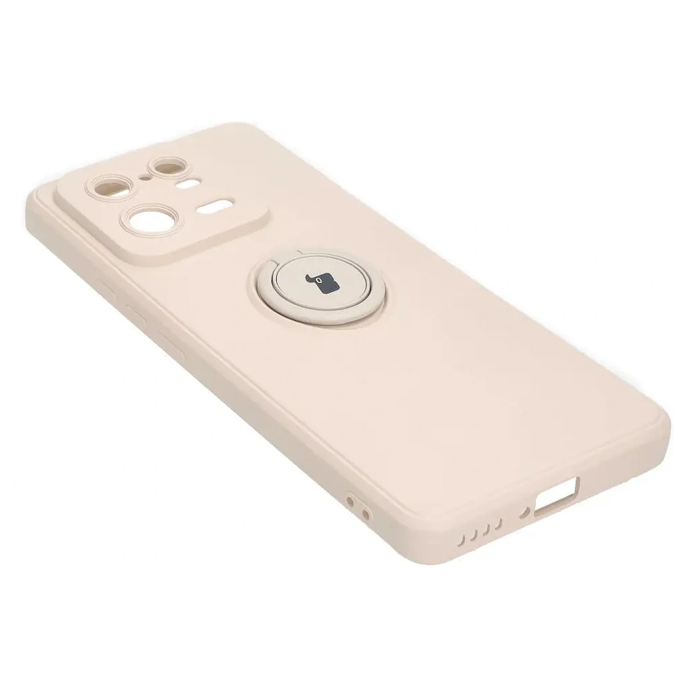 Hurtownia GSM - Etui Bizon Case Silicone Ring Sq do Xiaomi 13 Pro béžové - BIZ2007 - {ean13} - Hurt