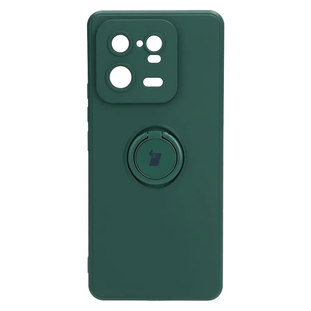 Hurtownia GSM - Etui Bizon Case Silicone Ring Sq do Xiaomi 13 Pro tmavě zelené - BIZ2008 - {ean13} - Hurt