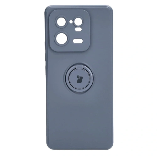 Etui Bizon Case Silicone Ring Sq do Xiaomi 13 Pro szare