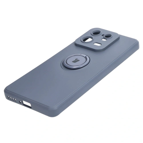 Etui Bizon Case Silicone Ring Sq do Xiaomi 13 Pro szare