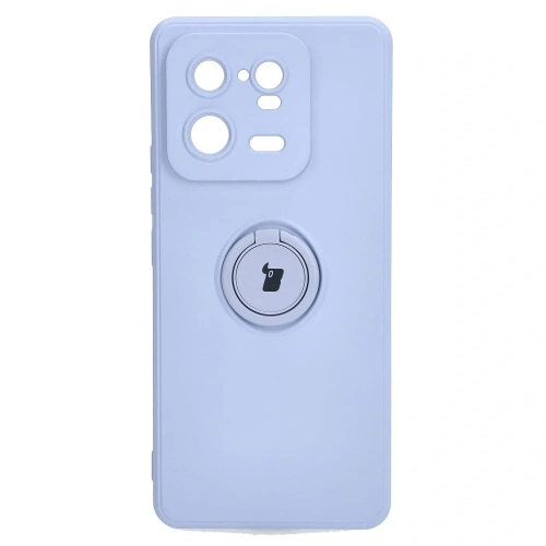 Etui Bizon Case Silicone Ring Sq do Xiaomi 13 Pro jasnofioletowe