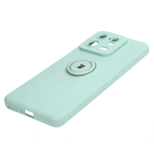 Etui Bizon Case Silicone Ring Sq do Xiaomi 13 Pro turkusowe