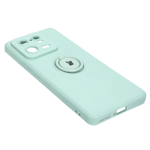 Etui Bizon Case Silicone Ring Sq do Xiaomi 13 Pro turkusowe