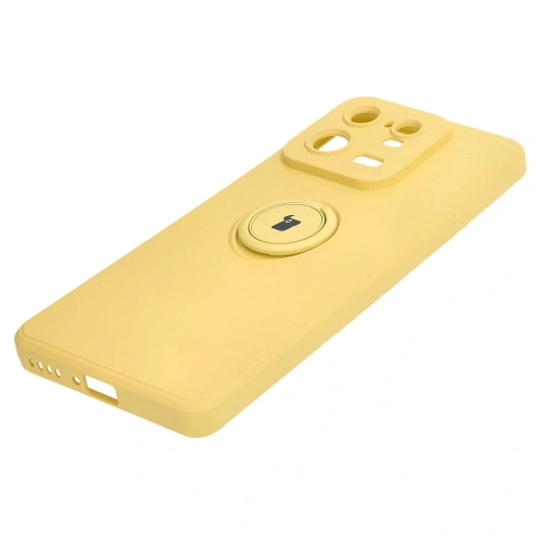 Etui Bizon Case Silicone Ring Sq do Xiaomi 13 Pro żółte