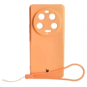 Hurtownia GSM - Etui Bizon Case Silicone Sq do Xiaomi 13 Ultra pomarańczowe - BIZ2024 - {ean13} - Hurt
