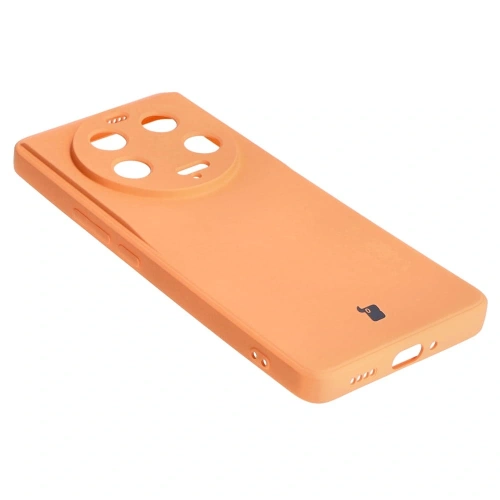 Etui Bizon Case Silicone Sq do Xiaomi 13 Ultra pomarańczowe