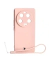 Etui Bizon Case Silicone Sq do Xiaomi 13 Ultra jasnoróżowe
