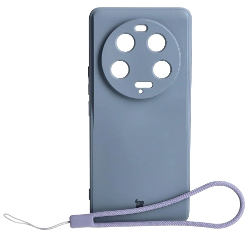 Etui Bizon Case Silicone Sq do Xiaomi 13 Ultra szare