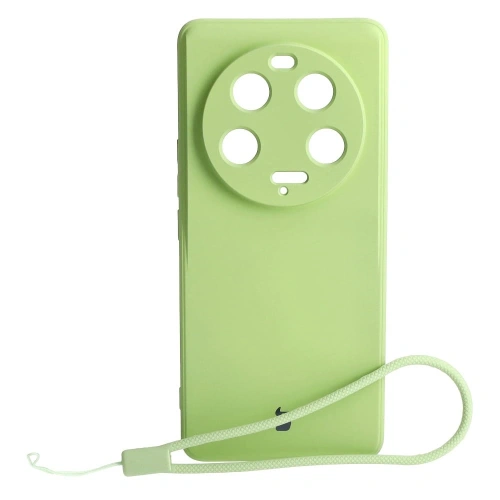 Etui Bizon Case Silicone Sq do Xiaomi 13 Ultra jasnozielone