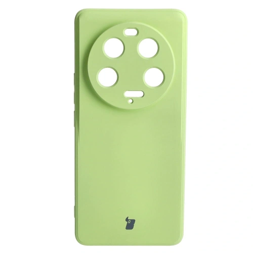 Etui Bizon Case Silicone Sq do Xiaomi 13 Ultra jasnozielone