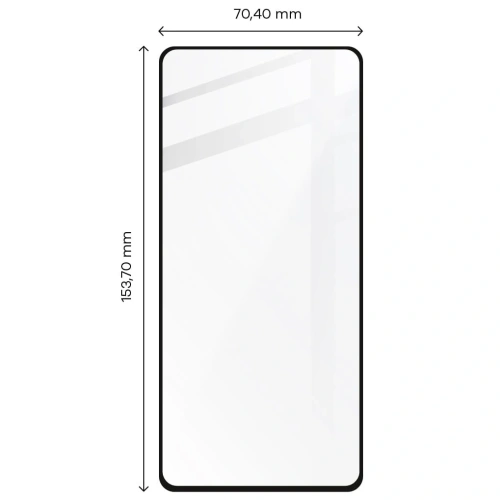 Szkło hartowane Bizon Glass Edge - [2 PACK] + ochrona na obiektyw Xiaomi Mi 11 Lite / 5G / 5G NE czarne