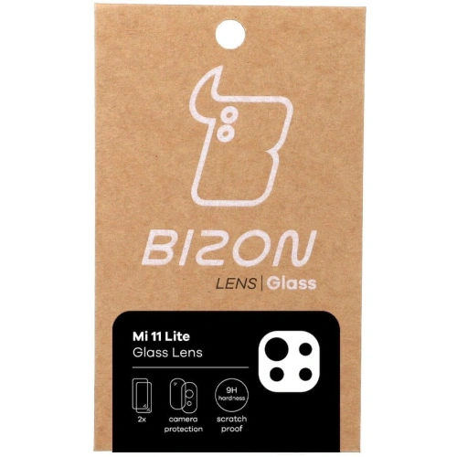Szkło na aparat Bizon Glass Lens do Xiaomi Mi 11 Lite / 5G / 5G NE [2 PACK]