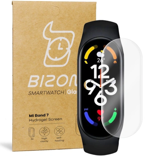 Folia hydrożelowa na ekran Bizon Glass Hydrogel Xiaomi Mi Band 7 [2 PACK]