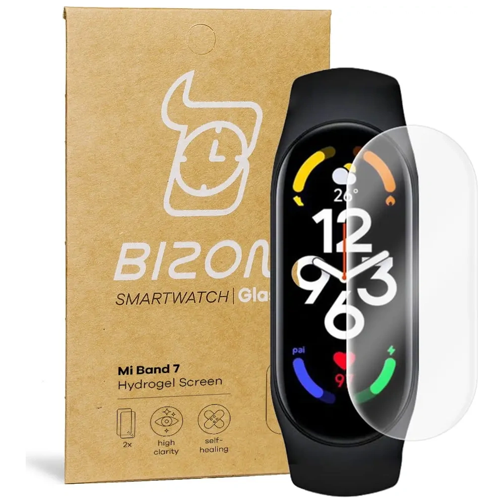 Hurtownia GSM - Bizon Glass Hydrogel Xiaomi Mi Band 7 [2 PACHET] - BIZ2050 - {ean13} - Hurt