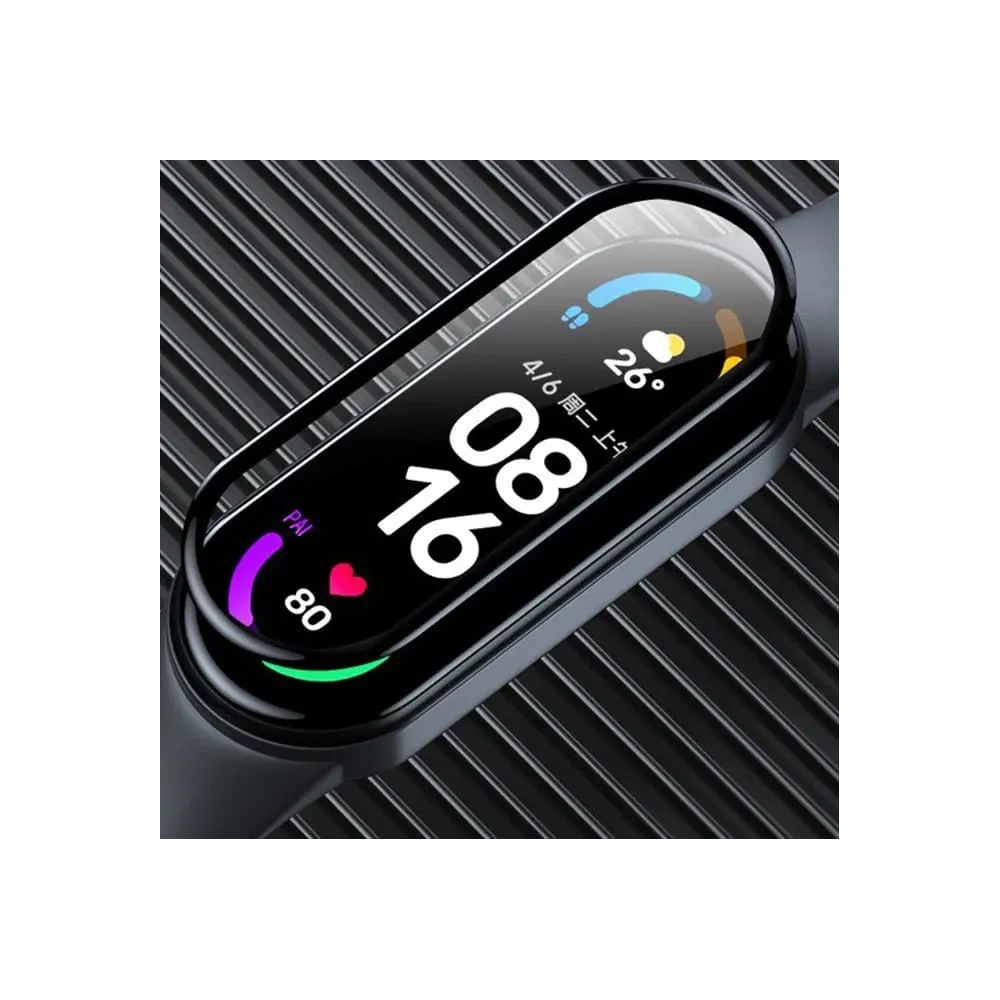 Hurtownia GSM - Bizon Glass Edge Xiaomi Mi Smart Band 7 negru - BIZ2051 - {ean13} - Hurt