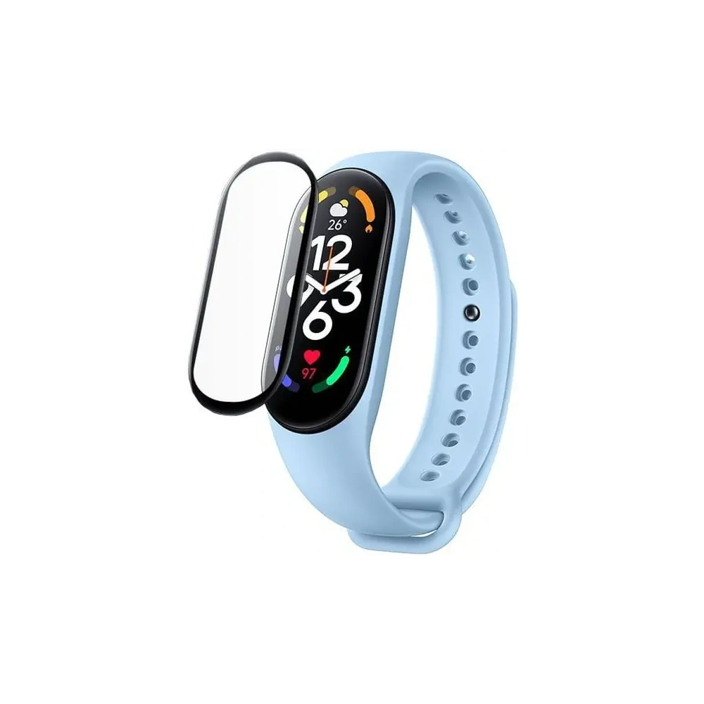 Hurtownia GSM - Bizon Glass Edge Xiaomi Mi Smart Band 7 negru - BIZ2051 - {ean13} - Hurt