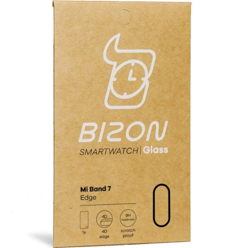 Szkło hybrydowe Bizon Glass Edge do Xiaomi Mi Smart Band 7 czarne