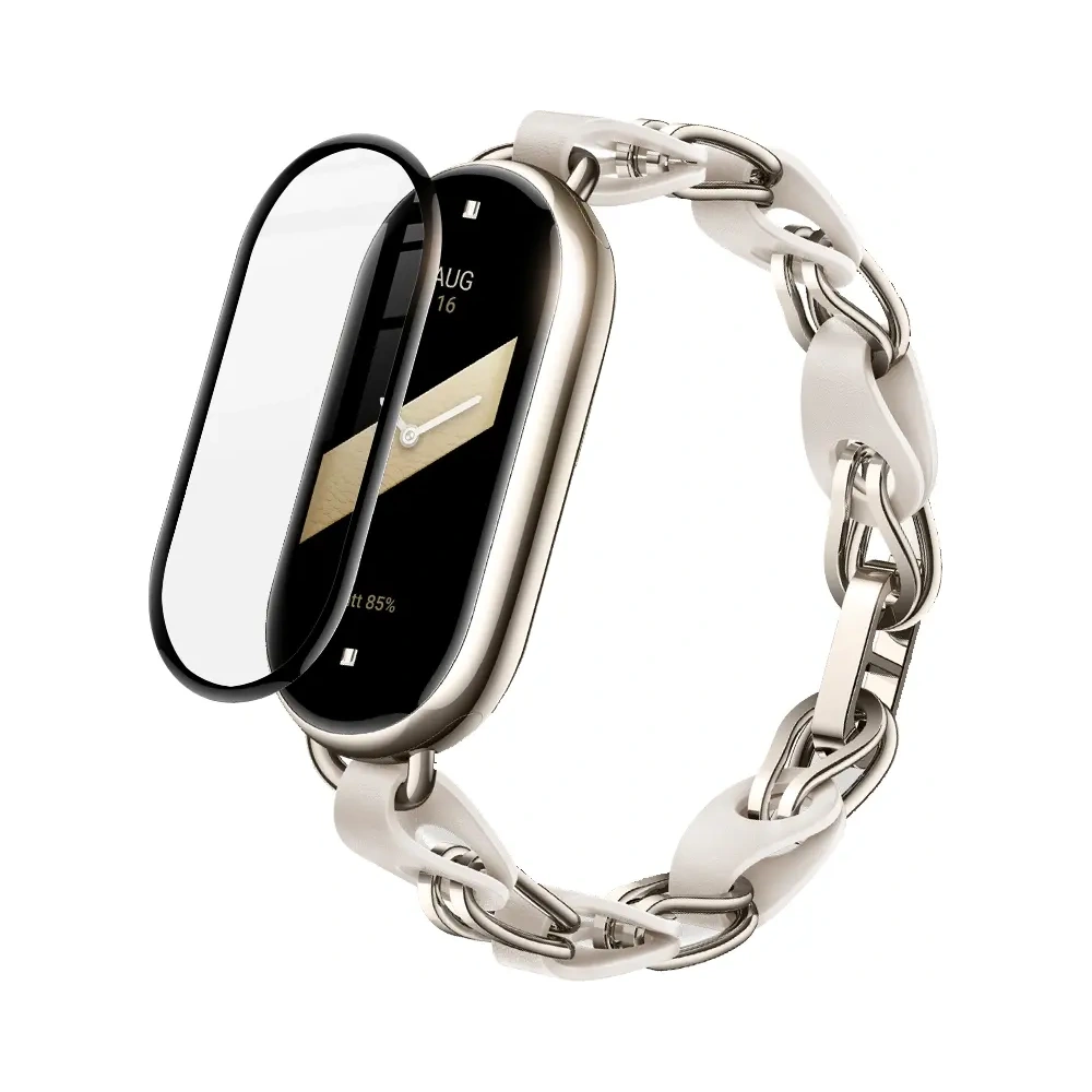 Hurtownia GSM - Hybridní sklo Bizon Glass Watch Edge Hybrid pro Mi Smart Band 8 černé - BIZ2052 - {ean13} - Hurt