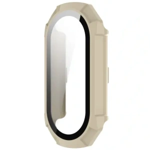 Hurtownia GSM - Bizon Set de Caz + Sticlă Xiaomi Mi Smart Band 8 bej - BIZ2053 - {ean13} - Hurt