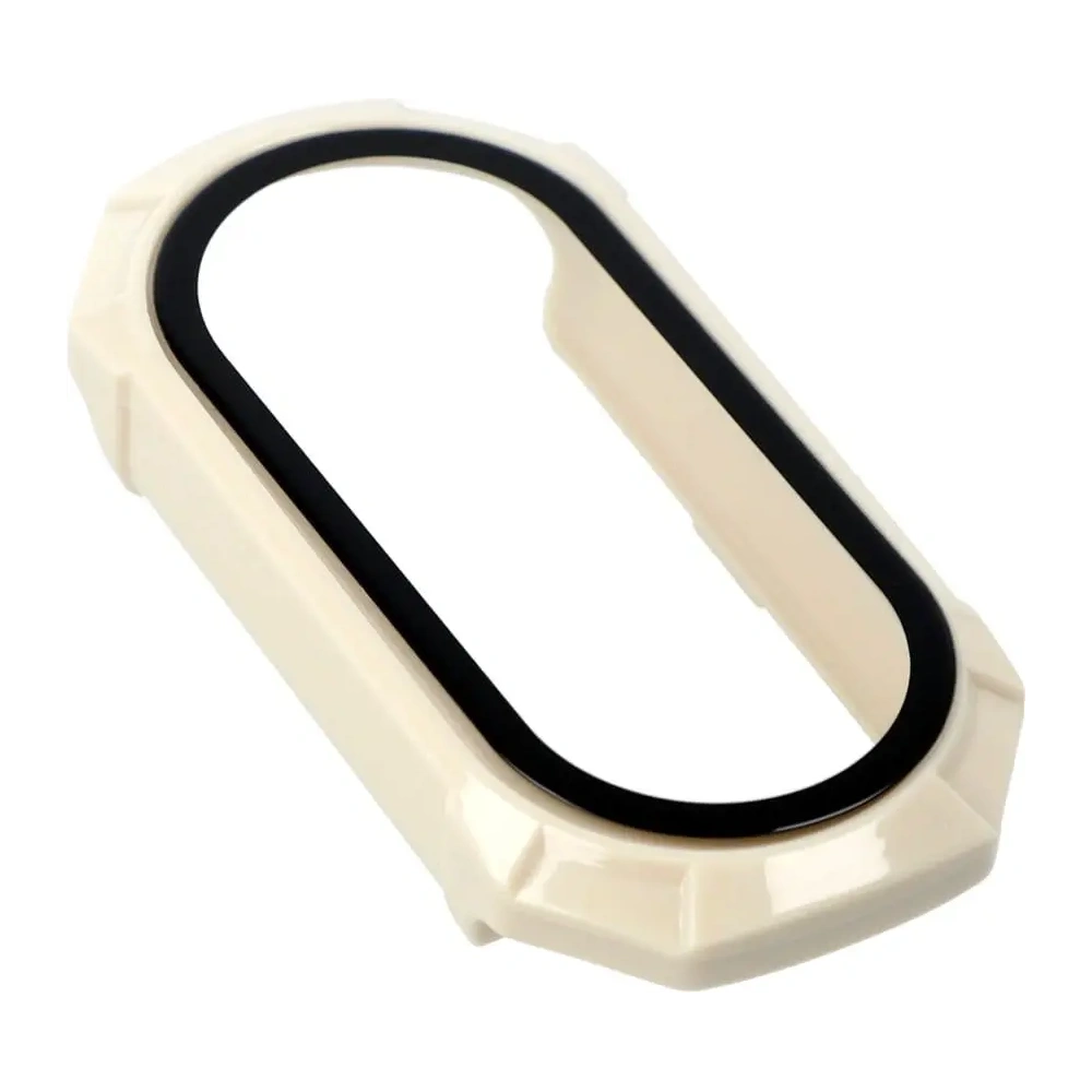 Hurtownia GSM - Bizon Set de Caz + Sticlă Xiaomi Mi Smart Band 8 bej - BIZ2053 - {ean13} - Hurt