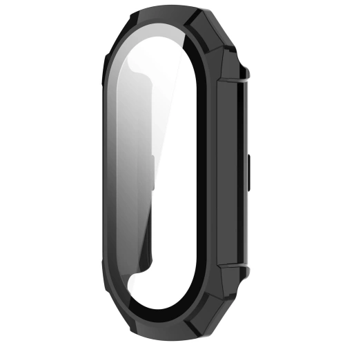 Etui Bizon Case+Glass Set do Xiaomi Mi Smart Band 8 czarne