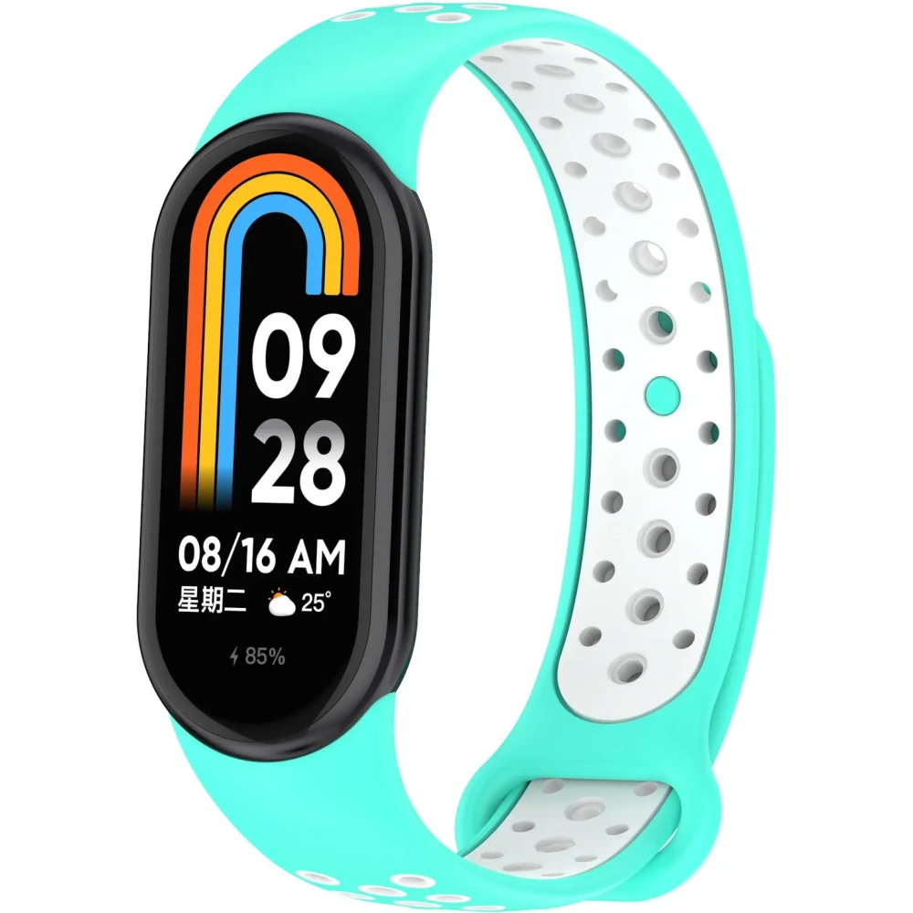 Hurtownia GSM - Bizon Strap Watch Octo Xiaomi Mi Smart Band 8 menta-fehér - BIZ2058 - {ean13} - Hurt