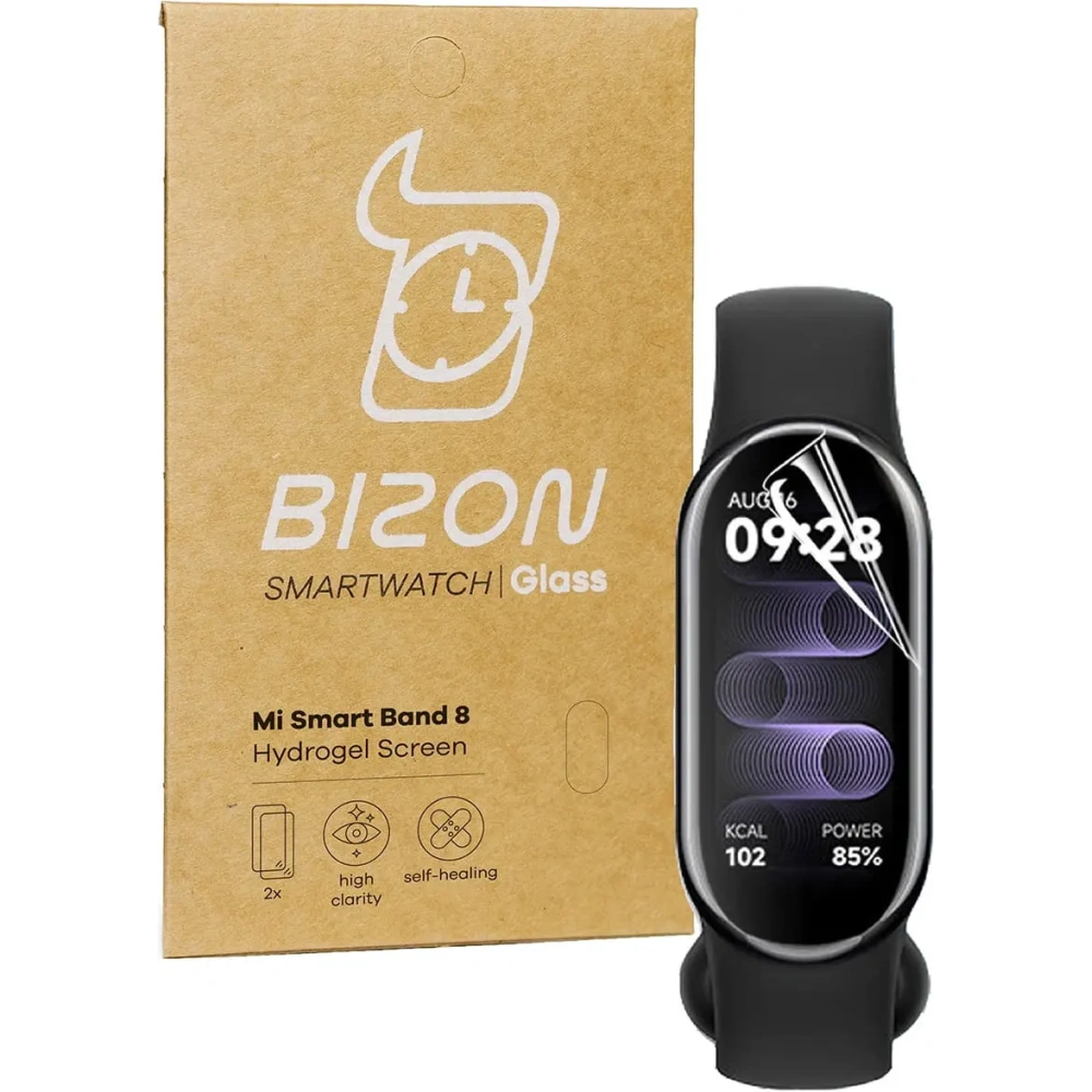 Hurtownia GSM - Folie hydrogelové na obrazovku Bizon Glass Hydrogel pro Mi Smart Band 8 [2 PACK] - BIZ2059 - {ean13} - Hurt
