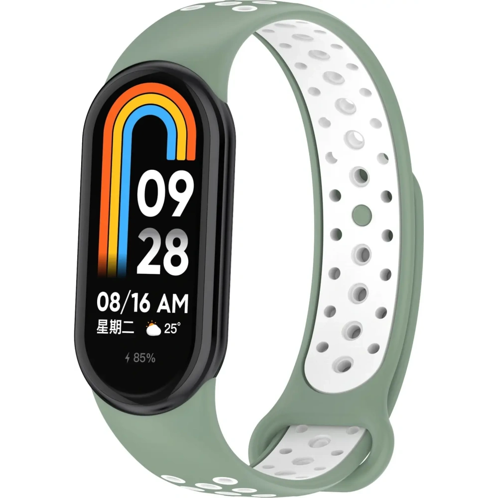 Hurtownia GSM - Bizon Strap Watch Octo Xiaomi Mi Smart Band 8 zöld-fehér - BIZ2060 - {ean13} - Hurt