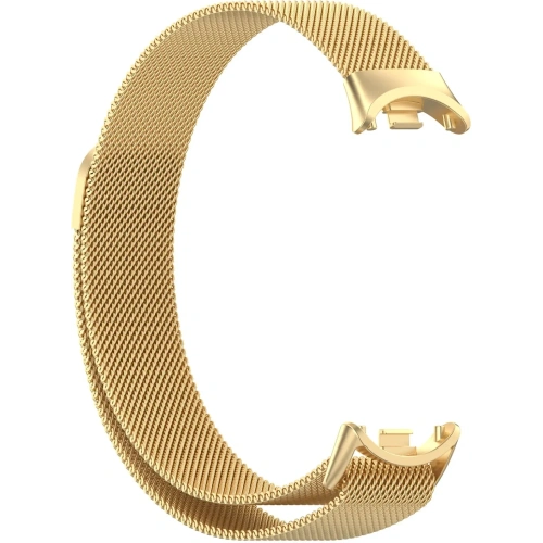 Pasek Bizon Strap Watch Chain do Xiaomi Mi Smart Band 8 złoty