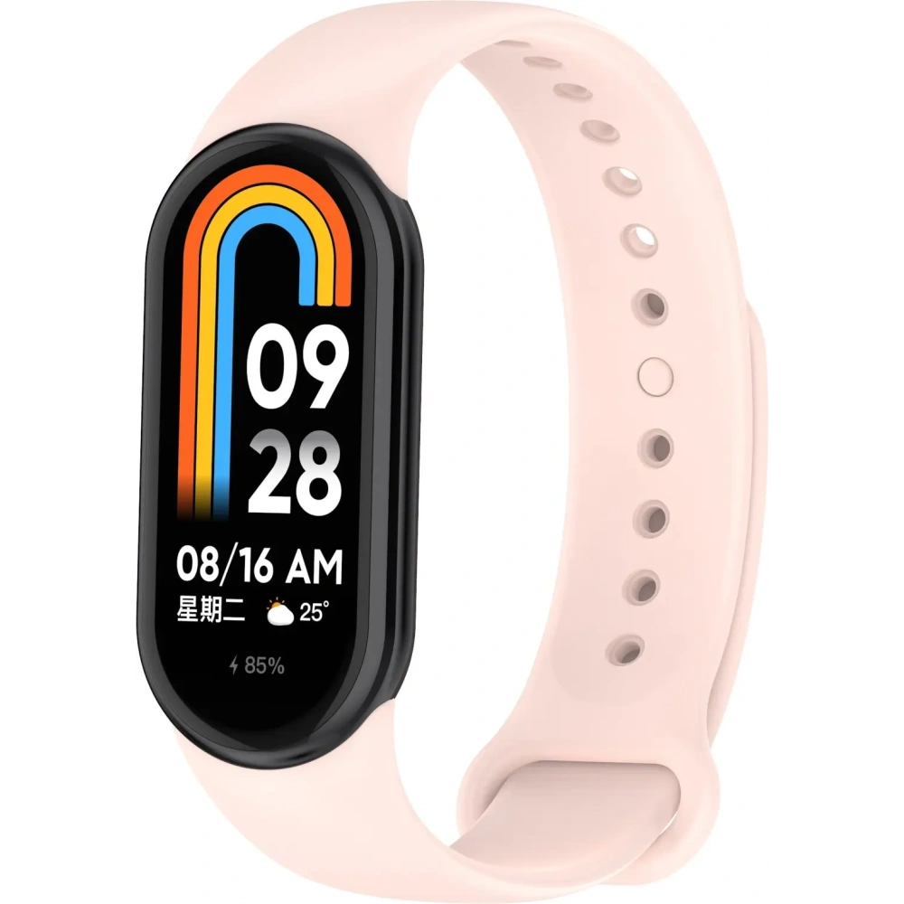 Hurtownia GSM - Pasek Bizon Strap Watch Dots do Xiaomi Mi Smart Band 8 jasnorůžový - BIZ2065 - {ean13} - Hurt