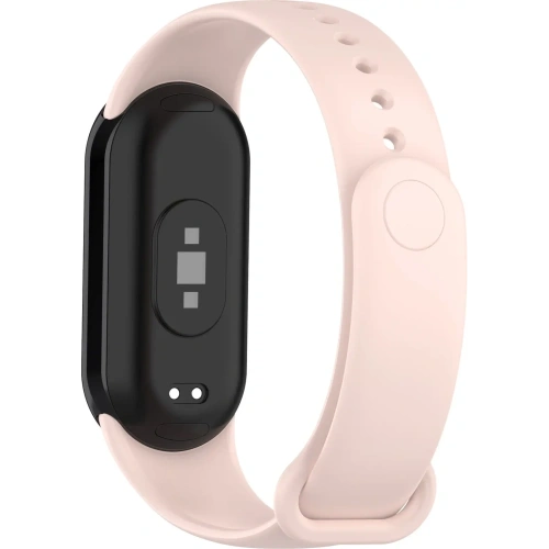 Pasek Bizon Strap Watch Dots do Xiaomi Mi Smart Band 8 jasnoróżowy