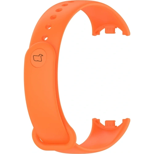 Pasek Bizon Strap Watch Dots do Xiaomi Mi Smart Band 8 pomarańczowy