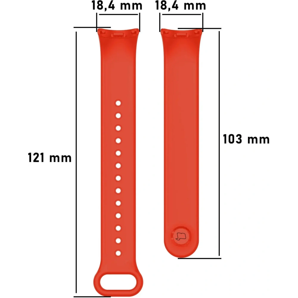 Hurtownia GSM - Bizon Strap Watch Dots Xiaomi Mi Smart Band 8 roșu - BIZ2067 - {ean13} - Hurt