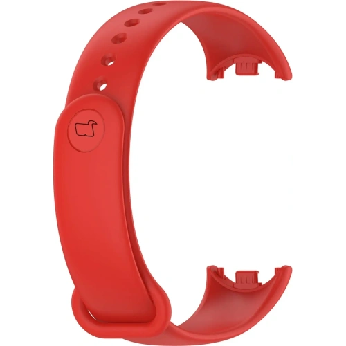 Pasek Bizon Strap Watch Dots do Xiaomi Mi Smart Band 8 czerwony