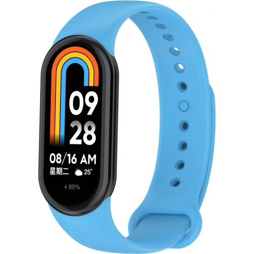 Pasek Bizon Strap Watch Dots do Xiaomi Mi Smart Band 8 niebieski