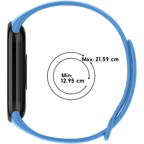Pasek Bizon Strap Watch Dots do Xiaomi Mi Smart Band 8 niebieski