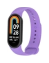Pasek Bizon Strap Watch Dots do Xiaomi Mi Smart Band 8 fioletowy