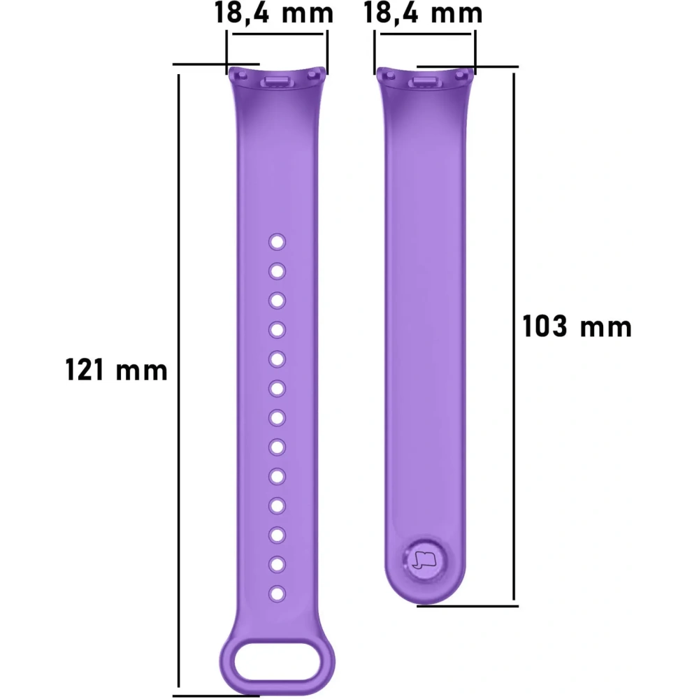 Hurtownia GSM - Bizon Strap Óra Dots Xiaomi Mi Smart Band 8 lila - BIZ2069 - {ean13} - Hurt